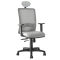 Seduta operativa Nathan NHATPG - con braccioli regolabili e poggiatesta - grigio-grigio - Unisit - NHATPG-BRF-XT-G - NHATPG/BRF/XT/G - DMwebShop