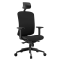 Seduta operativa Shape SHSUPG - con braccioli regolabili e poggiatesta - rete nera - Unisit - SHSUPG-BR2D-N - SHSUPG/BR2D/N - DMwebShop