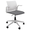 Seduta Home-Office Alpha APGBBRT - con braccioli inclusi - bianco-grigio - Unisit - APGBBRT-BI-XT - APGBBRT/BI/XT - DMwebShop