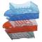 Vaschetta portacorrispondenza forata E040 - 26 x 34,5 x 6,5 cm - blu trasparente - Fellowes - E040TB - 8015687015515 - DMwebShop
