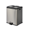 Pattumiera a pedale Multiflux - 48 x 45,9 x 63,6 cm - 2 secchi da 30 lt - ciascuno - inox - Medial International - 106505 - 8033433774592 - DMwebShop