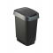 Pattumiera con coperchio basculante - 33,3 x 25,2 x 47,6 cm - PPL - 25 lt - nero-grigio - Rotho - F600019 - 7610859135391 - DMwebShop