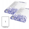 Etichetta adesiva - permanente - 210 x 297 mm - 1 etichetta per foglio - bianco - conf. 100 fogli A4 Starline STL3043