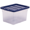 Contenitore multiuso 37 x 40 x 24,5 cm - 22 lt - PP - con coperchio blu - trasparente - Fellowes - Bankers Box - 100135771 - 43859804849 - DMwebShop