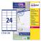Etichetta adesiva L7159 - permanente - 63,5 x 33,9 mm - 24 etichette per foglio - bianco - conf. 100 fogli A4 - Avery - L7159-100 - 5014702086588 - DMwebShop