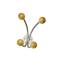 Appendiabiti da muro - 4 pomelli - 15 x 15 x 8,5 cm - argento - Alco - U702822 - 4007735028220 - DMwebShop