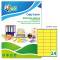 Etichetta adesiva LP4F - in carta - permanente - 70 x 36 mm - 24 etichette per foglio - giallo fluo - conf. 70 fogli A4 - Tico - LP4FG-7036 - 8007827270113 - DMwebShop