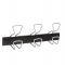 Appendiabiti da muro - 46,5 x 7,2 x 16,5 cm - 3 posti - metallo-ABS nero-grigio metallizzato - Alba - PMPRO3M - 3129710013197 - DMwebShop