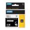 Nastro Rhino - 9 mm x 5,5 mt - poliestere - permanente - nero-bianco - Dymo - S0718240 - 71701184825 - DMwebShop