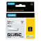 Nastro Rhino - 9 mm x 5,5 mt - vinile - nero-bianco - Dymo - 18443 - 71701184436 - DMwebShop