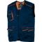 Gilet da lavoro Panostyle M6GIL - sargia-poliestere-cotone - taglia L - blu-arancio - Deltaplus - M6GILBMGT - 3295249151669 - DMwebShop