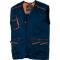 Gilet da lavoro Panostyle M6GIL - sargia-poliestere-cotone - taglia XL - blu-arancio - Deltaplus - M6GILBMXG - 3295249151676 - DMwebShop