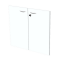 Coppia ante Easy - in melaminico - per mobile basso - 80 x 67 cm - spessore 18 mm - bianco - Artexport - 60067M 3-BIANCO - DMwebShop
