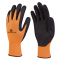 Guanti Apollon VV733 - poliestere - palmo in schiuma di lattice - taglia 10 - arancio fluo-nero - Deltaplus - VV733OR10 - 3295249157456 - DMwebShop