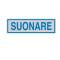 Targhetta adesiva - SUONARE - 16,5 x 5 cm - conf. 10 pezzi - Cartelli Segnalatori - 96660 - 8771709666003 - DMwebShop