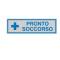 Targhetta adesiva - PRONTO SOCCORSO - 16,5 x 5 cm - conf. 10 pezzi - Cartelli Segnalatori - 96664 - 8771859666489 - DMwebShop