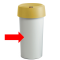 Contenitore Modo Round - Ø 38 cm - altezza 73 cm - plastica robusta - 50 lt - grigio - Rotho - F800000 - 7610859157898 - DMwebShop