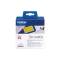Nastro adesivo - rimovibile - nero-giallo - 62 mm x 30,48 mt - Brother - DK44605 - 4977766635158 - DMwebShop