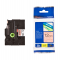 Nastro laminato fluorescente - Nero-Arancio fluo - 12 mm x 5mt - Brother - TZeB31 - 4977766691628 - DMwebShop