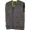 Gilet da lavoro PanostyleR M6GIL sargia poliestere cotone taglia L grigio verde Deltaplus M6GILGRGT - 11151