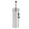 Portascopino WC Basic da muro acciaio inox diametro 9,8 cm altezza 38 cm silver Medial 101802 - 9251