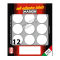 Etichetta adesiva - permanente - tonda Ø 34 mm - 12 etichette per foglio - 10 fogli per busta - bianco - Markin - 10009 - 800707035486 - DMwebShop