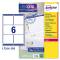 Etichetta adesiva L7166 - permanente - 99,1 x 93,1 mm - 6 etichette per foglio - bianco - conf. 100 fogli A4 - Avery - L7166-100 - 5014702175329 - DMwebShop