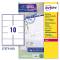 Etichetta adesiva L7173 - permanente - 99,1 x 57 mm - 10 etichette per foglio - bianco - conf. 100 fogli A4 - Avery - L7173-100 - 5014702005169 - DMwebShop