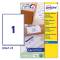 Etichetta adesiva J8167 - permanente - 199,6 x 289,1 mm - 1 etic. Per foglio - bianco - conf. 25 fogli A4 - Avery - J8167-25 - 5014702109102 - DMwebShop