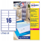 Etichetta in poliestere L7562 - permanente - 99,1 x 34 mm - 16 etic. per foglio - trasparente - conf. 25 fogli A4 - Avery - L7562-25 - 5014702177286 - DMwebShop
