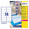 Etichetta in poliestere L7563 - permanente - 99,1 x 38,1 mm - 14 etic. per foglio - trasparente - conf. 25 fogli A4 - Avery - L7563-25 - 5014702177293 - DMwebShop