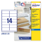 Etichetta in poliestere J8563 - 99,1 x 38,1 mm - 14 etichette per foglio - trasparente - conf. 25 fogli A4 - Avery - J8563-25 - 5014702002359 - DMwebShop