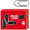 Fermagli zincati - lunghezza 32 mm - n. 4 - conf. 100 pezzi - Molho Leone - 21114 - 8002057211141 - DMwebShop