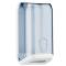 Dispenser di carta igienica in fogli - 15,8 x 13 x 30,7 cm - trasparente-bianco - Mar Plast - A62110 - 8020090005138 - DMwebShop