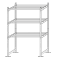 Scaffale Rang'Eco180 - modulo base - 5 ripiani - portata ripiano 180 kg - 100 x 35 x 200 cm - acciaio - grigio-blu - Paperflow - K605130 - 513D - DMwebShop