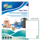 Etichetta in poliestere LP4P - laser - permanente - 210 x 148 mm - 2 etichette per foglio - bianco - conf. 70 fogli A4 - Tico - LP4P-210148 - 8007827192200 - DMwebShop