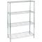 Libreria Archimede Light 4 ripiani acciaio cromato 36 x 90 x 137 cm - 12122