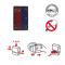 Tampone di ricambio E/12/2 - rosso-blu - conf. 5 pezzi - Colop - E12.BIC - DMwebShop