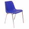 Sedia attesa Esse - senza braccioli - acciaio-PPL - blu - Unisit - ESC/B - 8050043740182 - DMwebShop