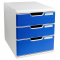 Cassettiera Modulo A4 - 28,8 x 32 x 35 cm - 3 cassetti - grigio-blu - Exacompta - 325003D - 9002493422353 - DMwebShop