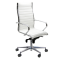 Poltrona direzionale Pollux new PNP - pelle - con ruote e braccioli - bianca - Unisit - PHSA/PBI - 8050043742674 - DMwebShop