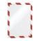 Cornice adesiva Duraframe Security A4 - pannello magnetico - 21 x 29,7 cm - rosso-bianco - conf. 2 pezzi - Durable - 4944-132 - 4005546406565 - DMwebShop