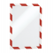 Cornice adesiva Duraframe Security A4 - pannello magnetico - 21 x 29,7 cm - rosso-bianco - conf. 2 pezzi - Durable - 4944-132 - 4005546406565 - DMwebShop