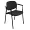 Poltroncina visitatore Step - con braccioli - nero - Unisit - SPNSBR-N - 8050043744029 - DMwebShop