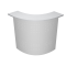 Sopralzo angolare reception Easy - 90 gradi - 96,5 x 96,5 x 115 cm - grigio-metallo - Artexport - BA_9 - DMwebShop