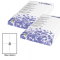 Etichetta adesiva - permanente - 105 x 140 mm - 4 etichette per foglio - bianco - conf. 100 fogli A4 Starline STL3036