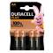 Pile Stilo AA Duracell Plus100 4 Pezzi 1.5V Alcaline Confezione Blister DU0101 | DMwebShop