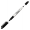 Marcatore permanente Twin tip doppia punta - una punta fine - 1 mm - una punta extra fine - 5 mm - nero - Sharpie - S0811100 - 3501170818374 - DMwebShop