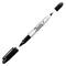 Marcatore Permanente Twin tip doppia punta una punta fine 1 mm nero - 5036