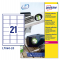 Etichetta in poliestere L7060 - permanente - 63,5 x 38,1 mm - 21 etic. per foglio - bianco - conf. 20 fogli A4 - Avery - L7060-20 - 5014702109256 - DMwebShop